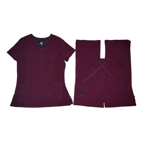 koi Other Koi Silky Basics Scrub Set In Burgundy Size Xsmall Poshmark